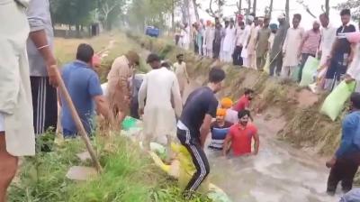 Water filled in mukhtsar village fields