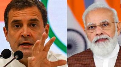 Rahul Gandhi and PM Modi
