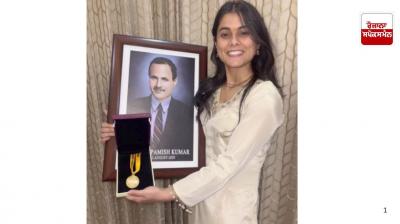 President Murmu honours Aditi of Hoshiarpur with gold medal