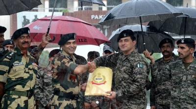 BSF and Pak rangers exchange sweets at International Border