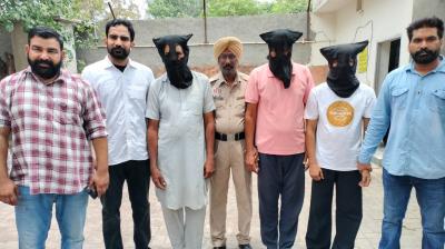 ਪੁਲਿਸ ਵਲੋਂ ਫੜੇ ਗਏ ਗੋਲਡੀ ਬਰਾੜ ਗਿਰੋਹ ਦੇ ਮੈਂਬਰ  