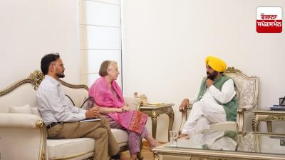 ਬਰਤਾਨਵੀ ਡਿਪਟੀ ਹਾਈ ਕਮਿਸ਼ਨਰ ਵੱਲੋਂ ਮੁੱਖ ਮੰਤਰੀ ਨਾਲ ਮੁਲਾਕਾਤ