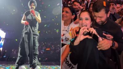 Diljit Dosanjh Gifts His Black Jacket to Female Fan on Her Birthday