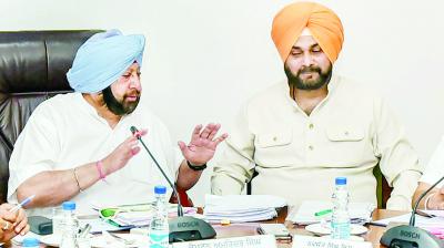 Capt Amarinder Singh and Navjot Singh Sidhu