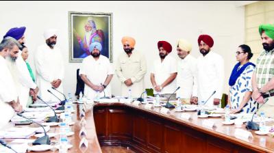 Cabinet during kept a two-minute silence