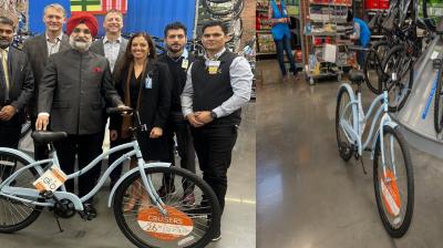 A bicycle made in Ludhiana was launched in America for the first time