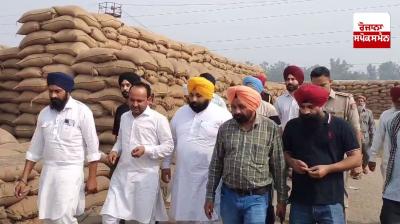  ਹਰਜੋਤ ਬੈਂਸ ਕੈਬਨਿਟ ਮੰਤਰੀ ਨੇ ਕੀਰਤਪੁਰ ਸਾਹਿਬ ਅਨਾਜ ਮੰਡੀ ਦਾ ਕੀਤਾ ਦੌਰਾ