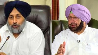 Amarinder Singh and sukhbir badal