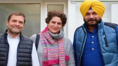 navjot singh sidhu rahul gandhi priyanka gandhi