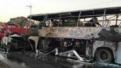 At least 34 passengers killed in bus accident in Algeria's south, 12 injured