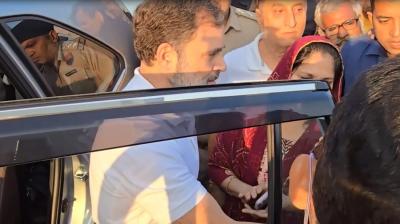 Rahul Gandhi reached Karnal to fulfill his promise to the injured youth in America