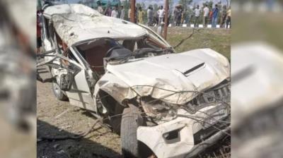 Punjabi tourists car Accident Jammu kashmir News