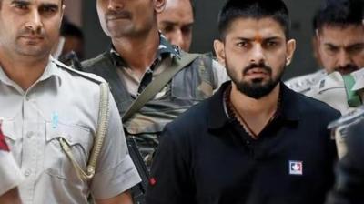 Gangster Lawrence Bishnoi brought to Moga court in 2021 murder bid case