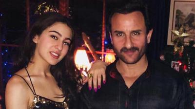 Saif Ali Khan with his daughter Sara Ali Khan