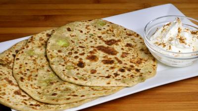 Green Matar Paratha
