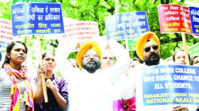 National Akali Dal Protesting