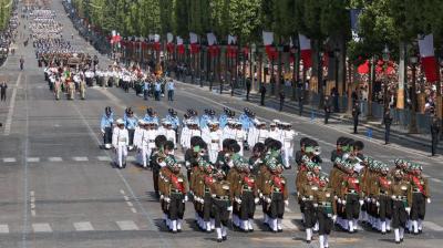 Punjab regiment paraded in France