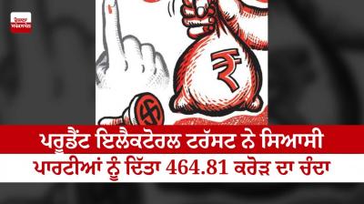 Prudent Electoral Trust donated 464.81 crores to political parties