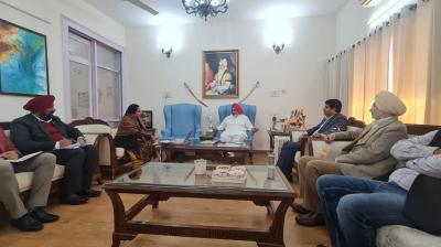  Chetan Singh Jodamajra reviewed the new departments