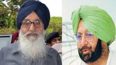 Captain Amarinder Singh, Parkash Singh Badal 