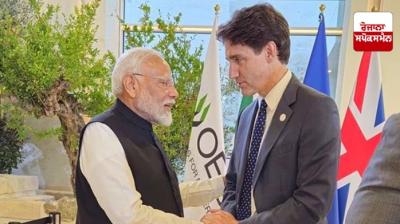 Justin Trudeau met PM Modi 