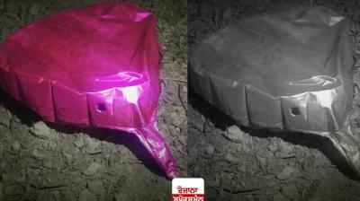  Balloon arrives in Indian territory from Pakistan, BSF jawans fire