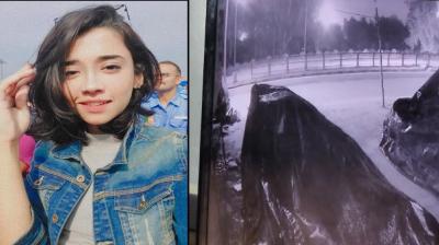  A girl who was feeding stray dogs was hit by a Thar, the Thar was coming from the wrong side.