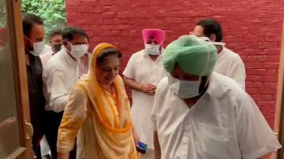 CM Amarinder Singh,  former Chief Minister Rajinder Kaur Bhattal