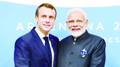 Emmanuel Macron And Narendra Modi