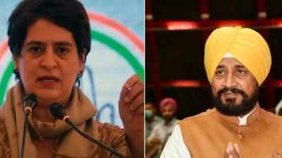 Priyanka Gandhi Vadra and CM Channi