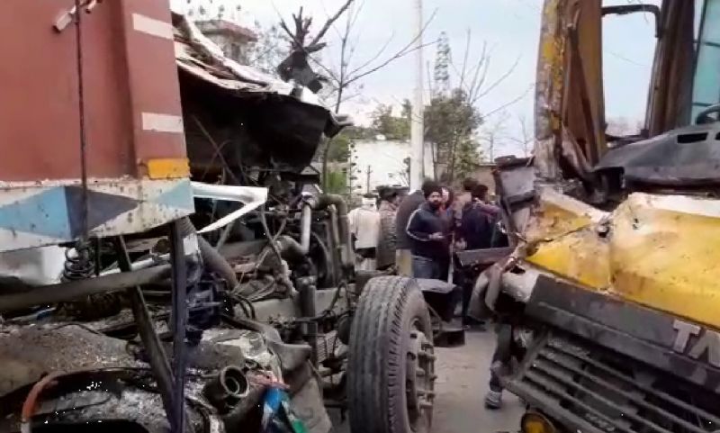 Terrible accident happened in Moga