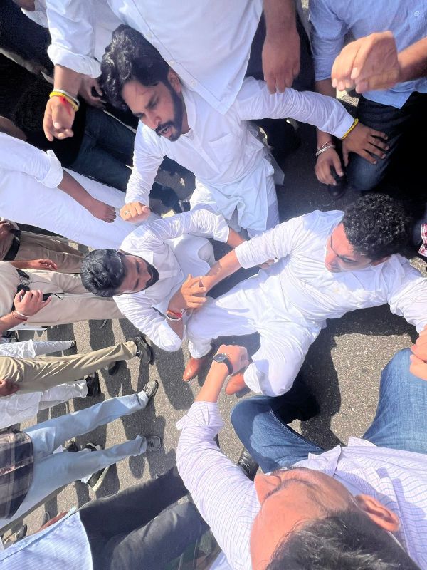 Punjab Congress Protest today in Chandigarh news Punjab Congress Protest today in Chandigarh news