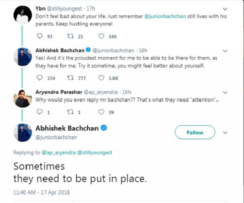 Abhishek's twitter 