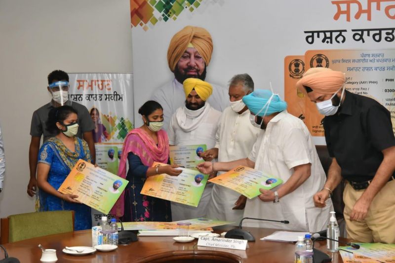 Capt Amarinder rolls out state-wide Smart Ration Card scheme to cover 1.41 cr NFSA beneficiaries