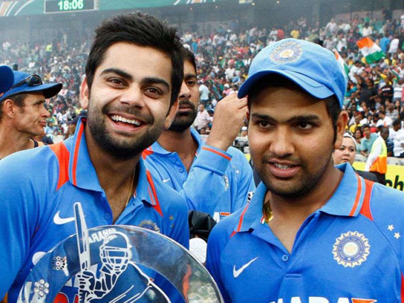 Virat Kohli with Rohit Sharma