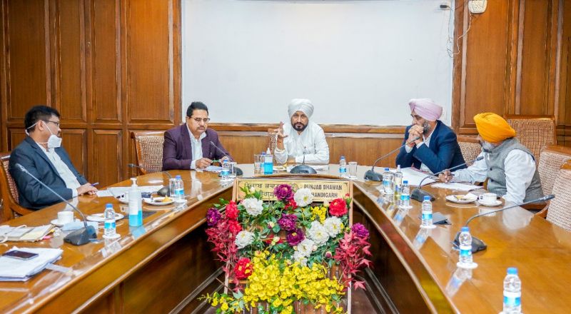 cm charanjit singh channi heading cabinet meeting 