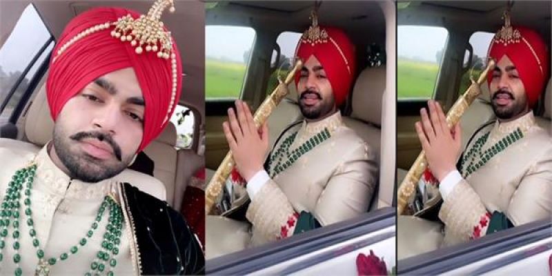Punjabi artist Jordan Sandhu became the bridegroom