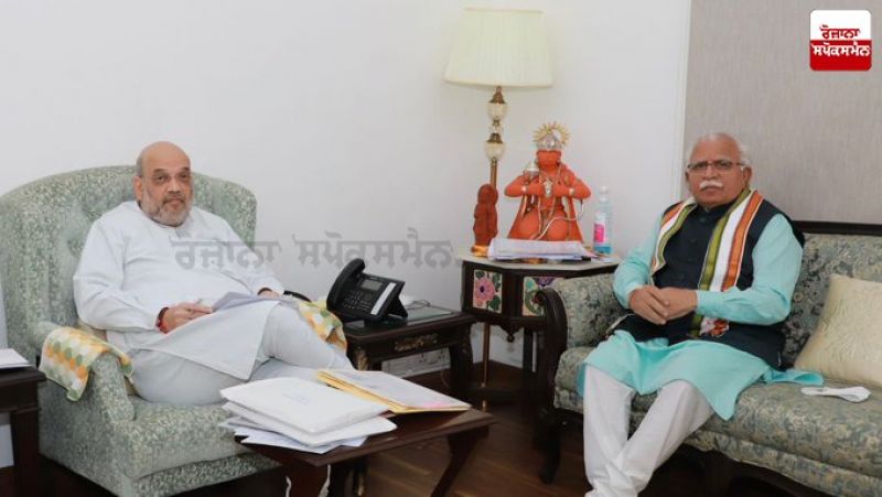 Haryana Chief Minister calls on Amit Shah Haryana Chief Minister calls on Amit Shah
