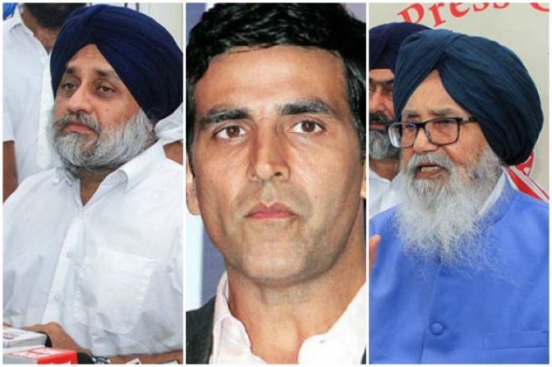 Sukhveer, Akshay And Parkash Singh Badal