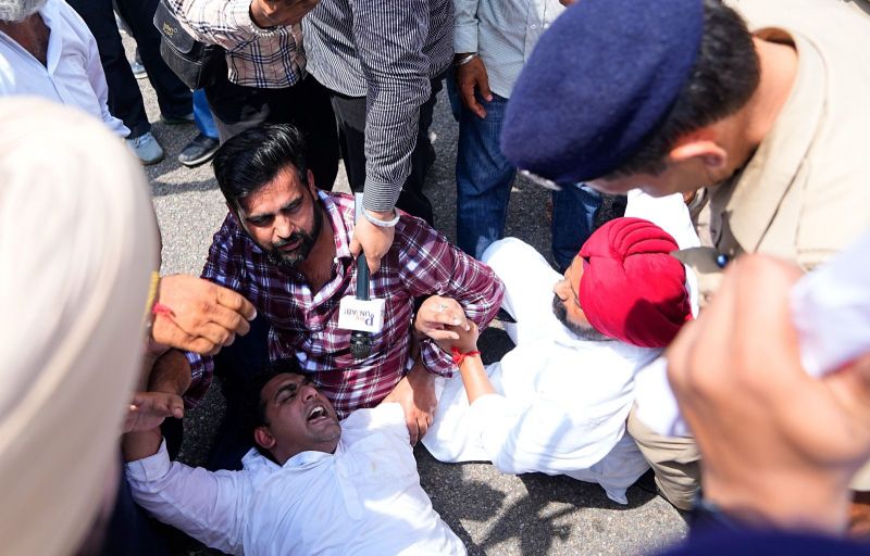  Punjab Congress Protest today in Chandigarh news