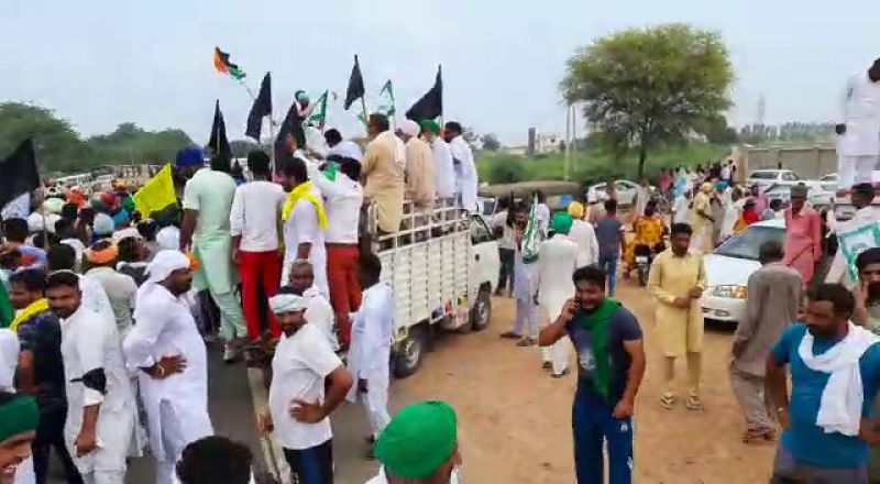 Protest Against Sukhbir Badal 