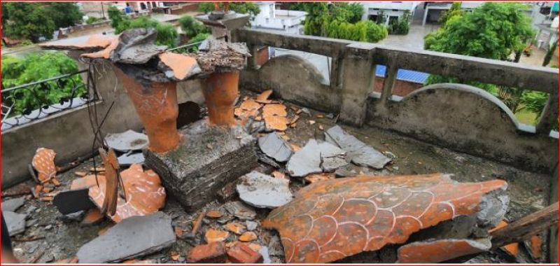 The sky lightning fell in Ajnala