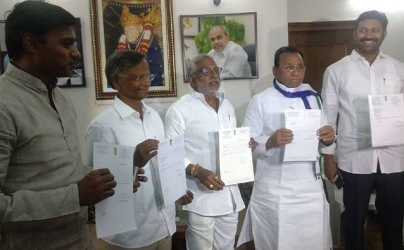 Five MPs YSR Congress submits Resignation Loksabha Chairman