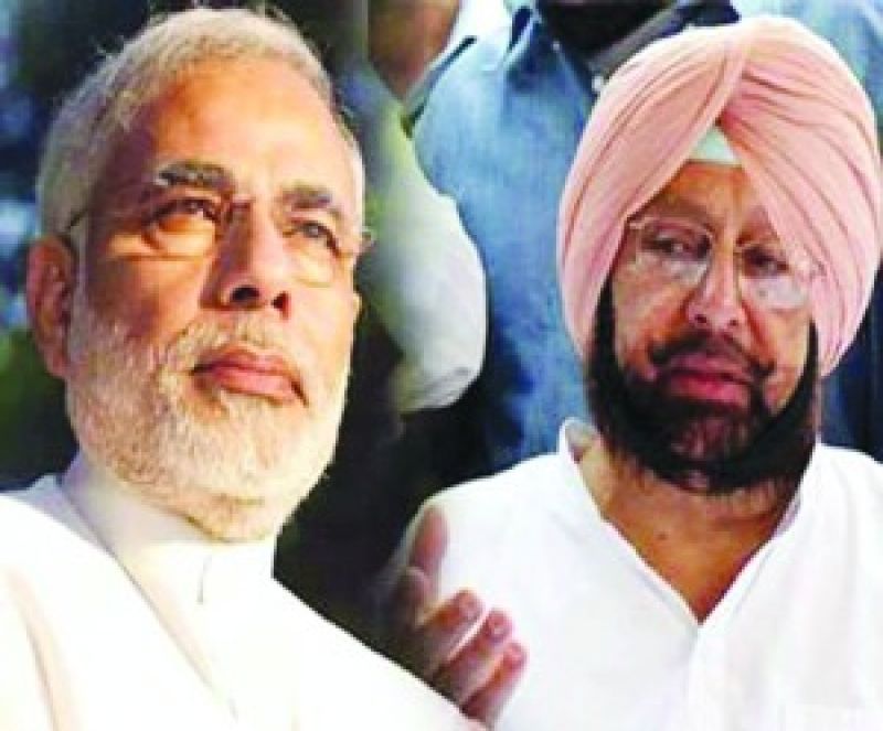 Captain Amarinder Singh With PM  Modi