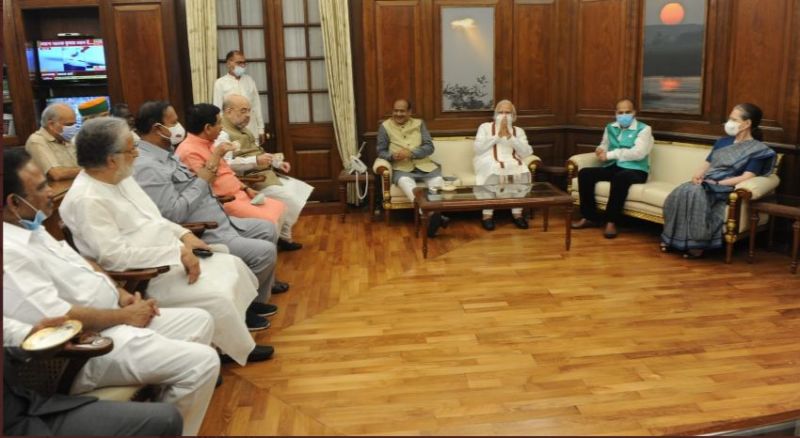 PM Modi, Amit Shah, Sonia Gandhi and others met Om Birla
