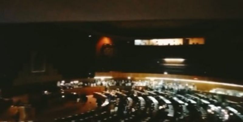 Lights of National Assembly hall switched off