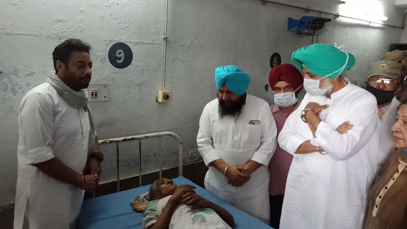 Health Minister arrives at Civil Hospital