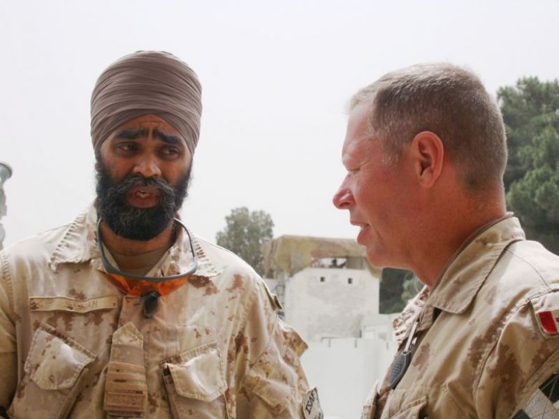 Harjit Sajjan in Military
