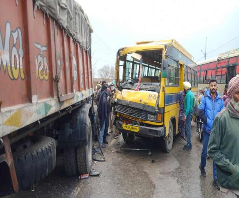 Terrible accident happened in Moga