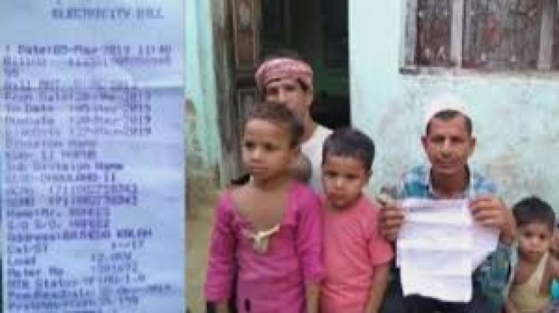 electricity departments negligence in hapur rs 5777954 bill came to laborers house